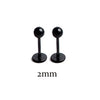 2PC Stainless Steel Flat Studs Lip Stud Earrings for Women Men Jewelry Ear Cuffs Flat Piercing Earring for Teens 16G - Image 14