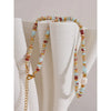 Stone Freshwater Pearl Collar Chain Necklace Stainless Steel Handmade Stylish Beads Jewelry Gift - Image 4