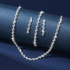 4PC Women's Copper Claw Chain Minimalist Necklace Earrings Bracelet Jewelry Set Wedding Banquet Party Holiday Gift - Image 4