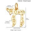 2pcs/lot Hebrew Life Love Star Colorful Shell Charm Pendant, Gold Plated Jewelry Necklace Bracelet Accessories - Image 4