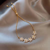 Rhinestone Bracelet Ladies Stars Flower Charm Wristlet Bracelets Gold Color Adjustable Bangle Wedding Jewelry - Image 6