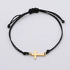10pcs Handmade Stainless Steel Cross Charm Bracelet Men Braid Adjustable Lucky String Bracelets for Women Jewelry Gift - Image 6
