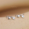 Sell Silver Zircon Earrings for Women Silver Ear Studs Initial Earrings - Image 6