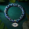 Classic Turkish Lucky Evil Eye Bracelets for Men Women Blue Evil Eye Palm Butterfly Pendant Beads Bangles Handmade Charm Jewelry - Image 7