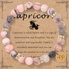 Mhs.sun 12 Star Zodiac Sign Pink Zebra Stone Beaded Bracelets Constellation Birthday Party Jewelry For Women Men - Image 13