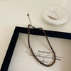 4 6 8mm Pink Color Round Stone Beaded Necklace for Women Handmade Silver Plated Chain Strand Chokers - Image 13
