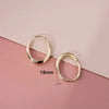 Versatile Gold Color Hoop Earrings Female Daily Party Jewelry Matel Style Simple Design Accessories for Women - Image 5