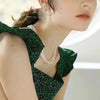Long Chain Necklace For Women Freshwater Baroque Pearls Necklace 4-6mm Rice Shape Beads Vintage Sweater Chain - Image 6