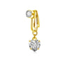 Clip On Belly Button Ring Butterfly Copper Zircon Pink Fake Belly Piercing Umbilical Navel Body Jewelry Style - Image 10