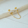 1PC Silver Crown Chain Tassel Zircon Drop Earrings For Women Gold Minimalism Earrings Jewelry Gift - Image 4