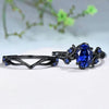 Two-Piece Zinc Alloy Ring Set with Colored Stone Details - Image 11