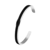 Minimalist Cuff Bangle For Men Black Man Bracelets On Hand Adjustable Stainless Steel PU Leather Men Jewelry Gift - Image 8