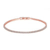 Silver Bracelet 16CM To 19CM Tennis Bracelet 2.5MM Zirconia Anniversary Gift - Image 3