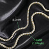 4MM 5MM Bracelet Necklace for Women Men Iced Out Tennis Chain Hip Hop Chain Jewelry for Men Necklace Accessories - Image 3