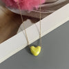 1 PC Love Heart Choker Necklace Various Color Gift Necklace Golden Color Link Chain Neck Jewelry - Image 6