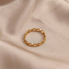 design stainless steel finger ring with chain chain design, jewelry - Image 3