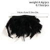Exaggerated Ostrich Natural Feather Cuff Wrist Sleeve Bracelets for Women Summer Party Boho Adjustable Bangles Y2K Jewelry Gift - Image 4
