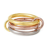 Multilayer Everly Stacked Ring Chunky Gold Plated Interlocking Zircon Multi Link Connected Rings Eternity Statement Jewelry Gift - Image 13