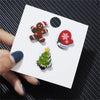 3/4pcs/set Christmas Badge Brooches Santa Claus Tree Bell Elk Snowflake Enamel Brooch Pins For Women Men Year Gift - Image 8