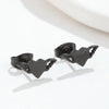Creative Stainless Steel Yes And No Letter Stud Earrings for Women Jewelry Friendship Gift - Image 7