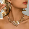 3 Pieces of Design Necklace Earrings Two-Piece Set Suitable for Wedding Dresses, Holiday Surprises, Afternoon Dates - Image 3