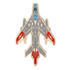 Classic Aircraft Model Fighter Jet Shaped Enamel Pins Funny B2 Bomber Design Golden Brooches - Image 9