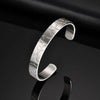 Stainless Steel Hammered Opening Bangle for Men, Minimalist Chunky Cuff Bangle Bracelets, Punk Jewelry Gift - Image 3