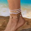 Bohemia Shell Anklet For Women Colorful Rice Beads Handmade Braided Rope Bracelet On Leg Beach Barefoot Sandal Leg Chain Jewelry - Image 17