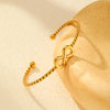 Love Women's Cuff Bracelet Bangles Gold Color Infinity Number 8 Twist Stainless Steel Statement Jewelry Gifts To Lover - Image 5