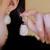 Geometric Resin Drop Earrings in Multiple Colors - Image 2