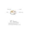 Adjustable Candy Y2K Blue White Black Pink Enamel Cubic Zirconia Open Ring Golden Stainless Steel Jewelry Gift - Image 6