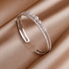 Classic Zirconia Cross Charm Bracelets for Women Jewelry Elegant Bangle - Image 23