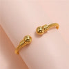 Titanium Steel Charm Ball Open Cuff Bangle For Women No Fade Color Wire Rope Bracelet Female Wrist Ornament Jewelry Gift - Image 2