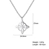 Double Amulet Protection Necklace Witch Knot Pentagram Tetragrammaton Stainless Steel Protection Jewerly - Image 24