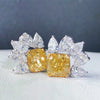 Simple and Elegant Square Cubic Zirconia Earrings Bling Yellow CZ Dangle Women Wedding Engagement Jewelry - Image 10