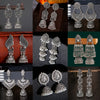 Retro Ethnic Silver Color Turkish Jhumka Earrings For Women Pearl Tassel Classic Carved Indian Earrings Jewelry - Image 1