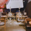 Leaves Long Tassel Earrings for Women Full Rhinestone Zircon Dangle Earring Party Wedding Jewelry Gifts - Image 16