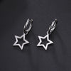 Simple Design Star Drop Earrings for Women Stainless Steel Gold Color Hoop Earrings Minimalist Jewelry Gift - Image 2