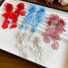 Glass Chiffon Flowers Tassel Dangle Earrings for Women Sweet Exaggerated Design Earring Vacation Style Jewelry Travel K - Image 1