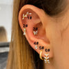 Cartilage Stainless Steel Stud Women's Earrings Septum Piercing Zircon Butterfly Ear Hoop Lobe Tragus helix Jewelry - Image 7