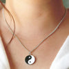 Minimalist Pendant Women's Necklaces Cross Leaf Silver Color Knot Design Female Neck Jewelry Infinity Multilayers Collares - Image 24