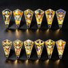 12 Golden Saint Seiya Zodiac Pins Set, Anime Twelve Gold Saints Enamel Brooches, Constellation Lapel Badges Collectible Gift - Image 1