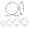 Gold Color Stainless Steel Hoop Earrings For Women Men Big/Small Circle Round Ear Jewelry Inoxidable - Image 7