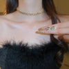 Fyuan Crystal Necklace Earrings Set Pink ABcolourful Necklace for Women Weddings Party Jewelry Sets Accessories - Image 20