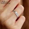 Stainless Steel Jewelry Punk Men's and Women's Accessories Open Minimalist Gold Plated Ring - Image 1