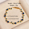 Leaf Branch Bracelet with Cubic Zirconia Details in Gold-Tone or Silver-Tone - Image 24