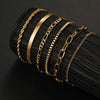 Five-Piece Resin Bead Bracelet Set with Round Charms and Elastic Bands - Image 53