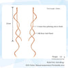 Ear Line For Women Simple Spiral Earrings Rose Gold Color Jewelry Brithday Friendship Gift - Image 5