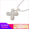 Silver Color Bubble Initial Letters Necklaces 26 Letters Pendants Necklaces for Women Brass CZ Jewelry - Image 56