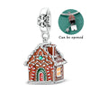 Silver Charm Pendant Christmas Stocking Cat Gingerbread Man Reindeer Bead Fit Bracelet Bangle Woman Jewelry - Image 18